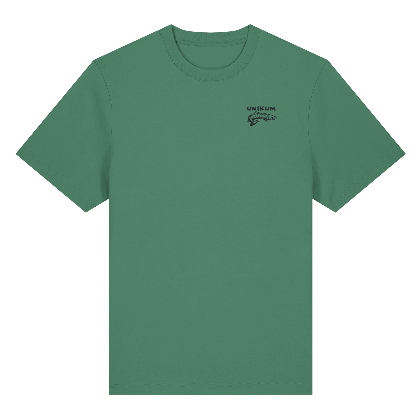 Unikum Trout – Gestickte Forelle - Organic Heavy T-Shirt