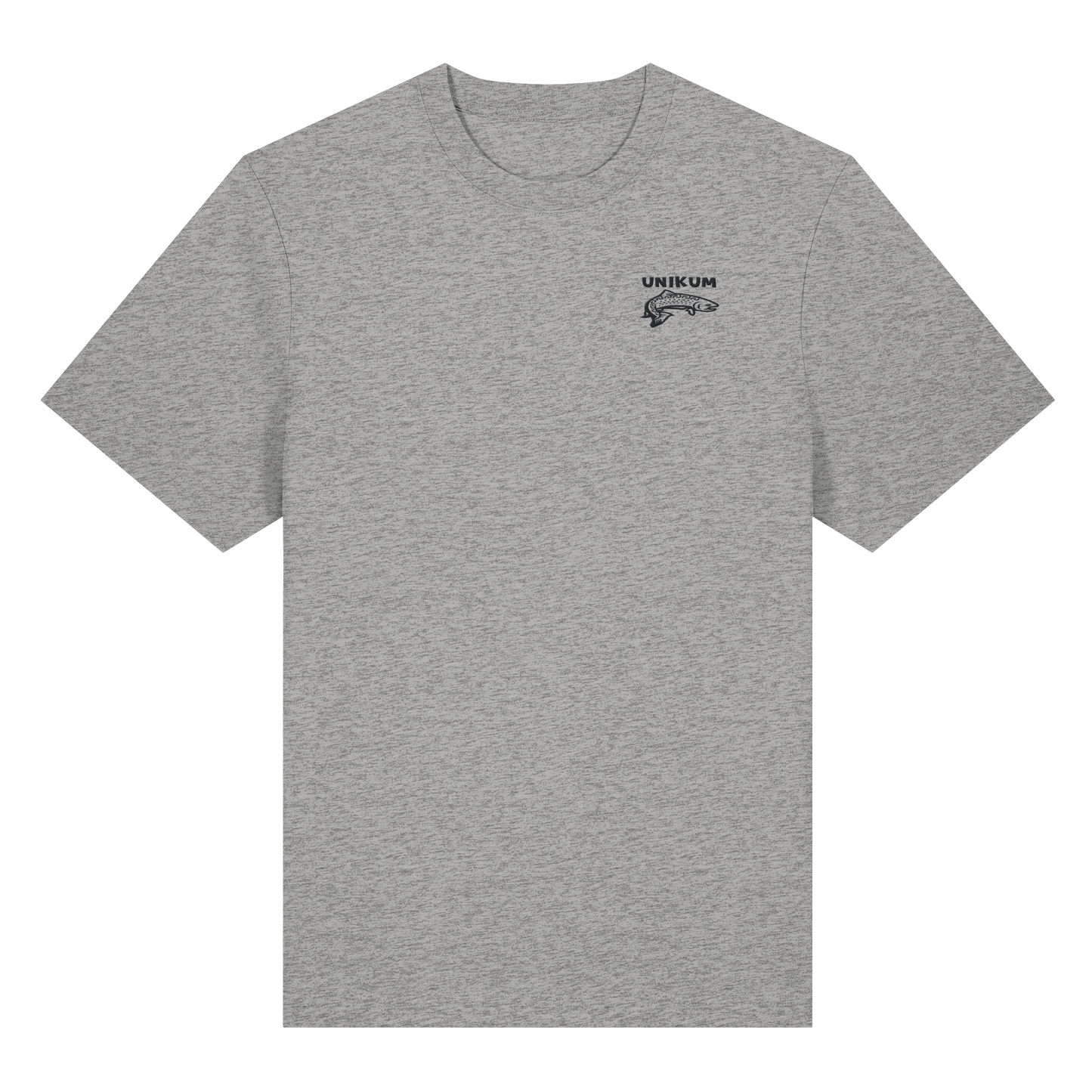 Unikum Trout – Gestickte Forelle - Organic Heavy T-Shirt