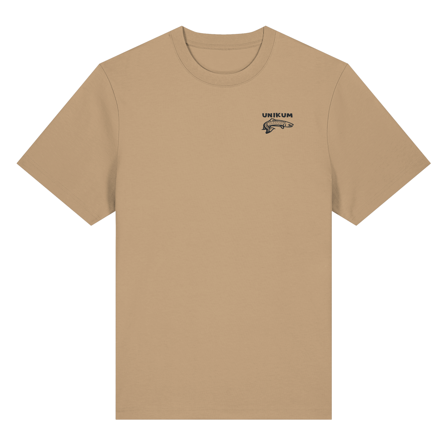 Unikum Trout – Gestickte Forelle - Organic Heavy T-Shirt
