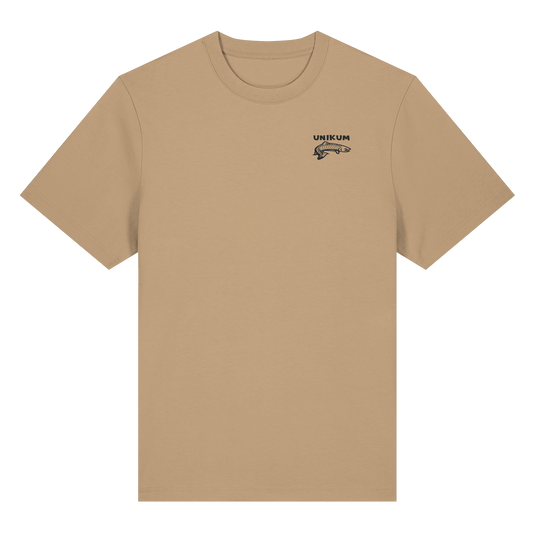 Unikum Trout – Gestickte Forelle - Organic Heavy T-Shirt