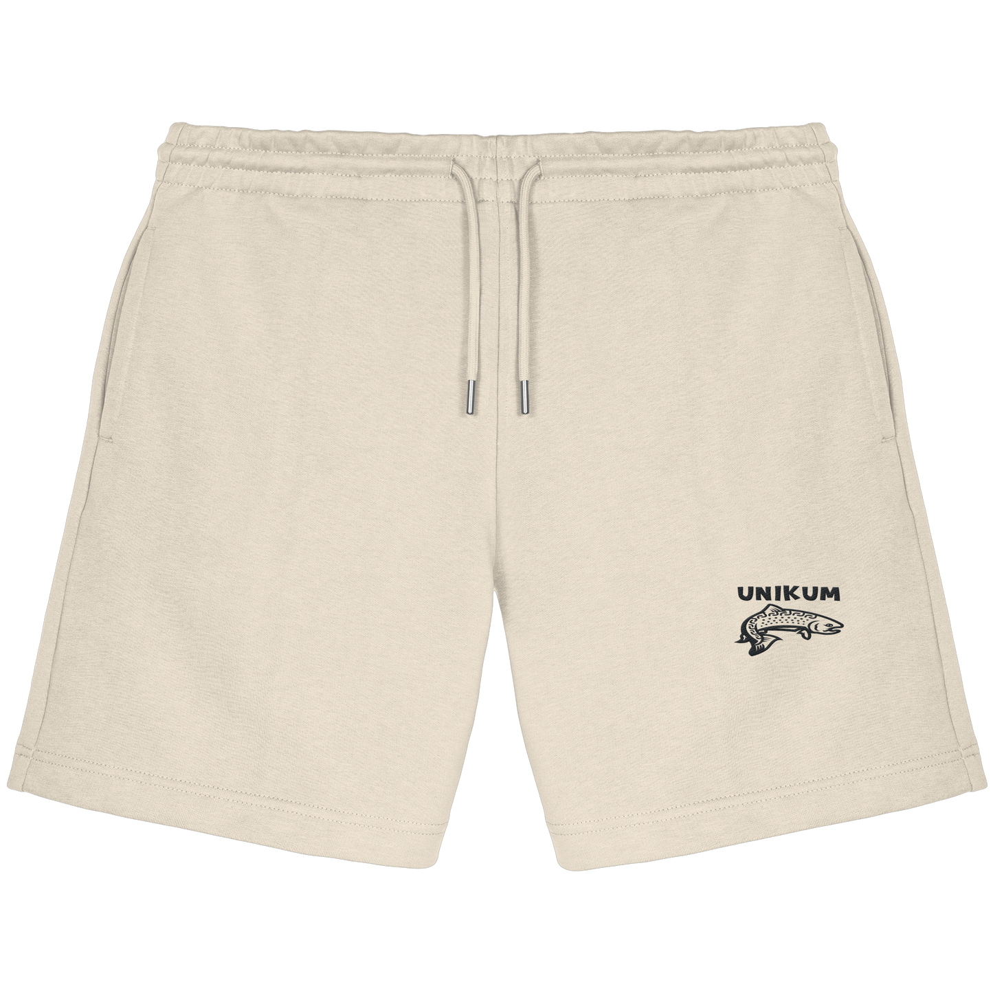 Unikum Trout – Gestickte Forelle - Organic Jogger Shorts