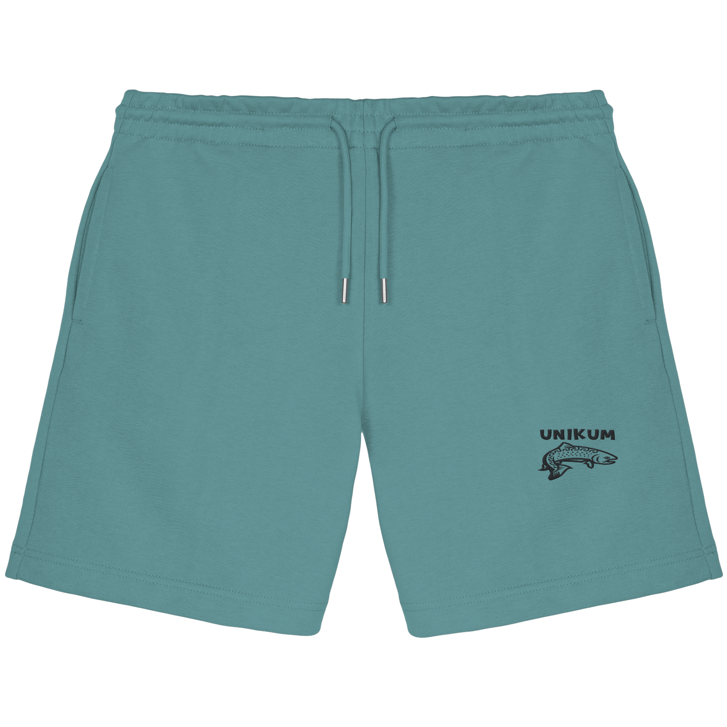 Unikum Trout – Gestickte Forelle - Organic Jogger Shorts