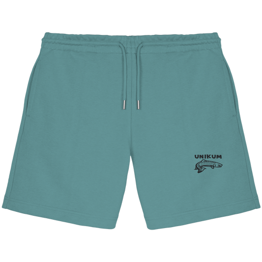 Unikum Trout – Gestickte Forelle - Organic Jogger Shorts