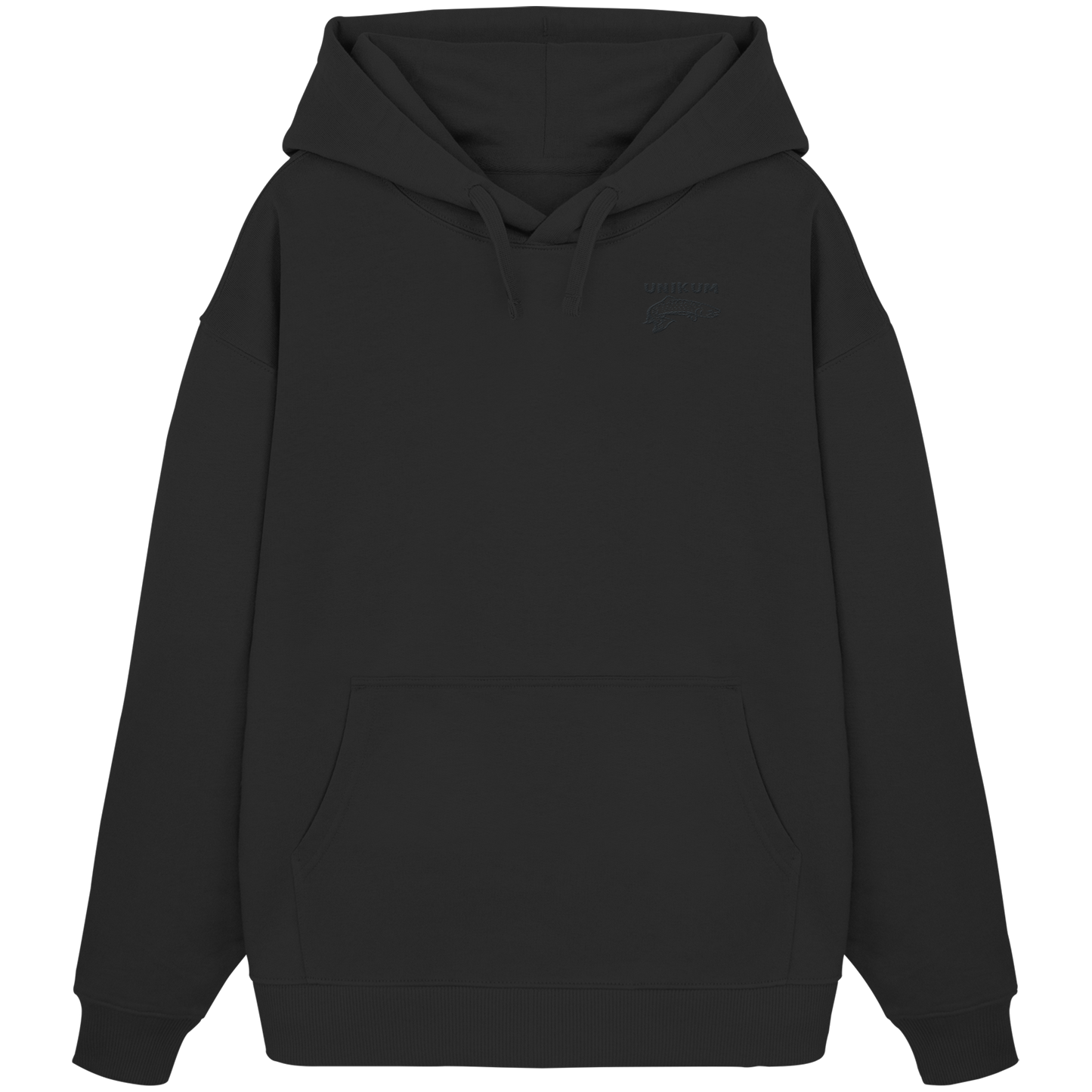 Unikum Trout – Gestickte Forelle - Organic Oversize Hoodie