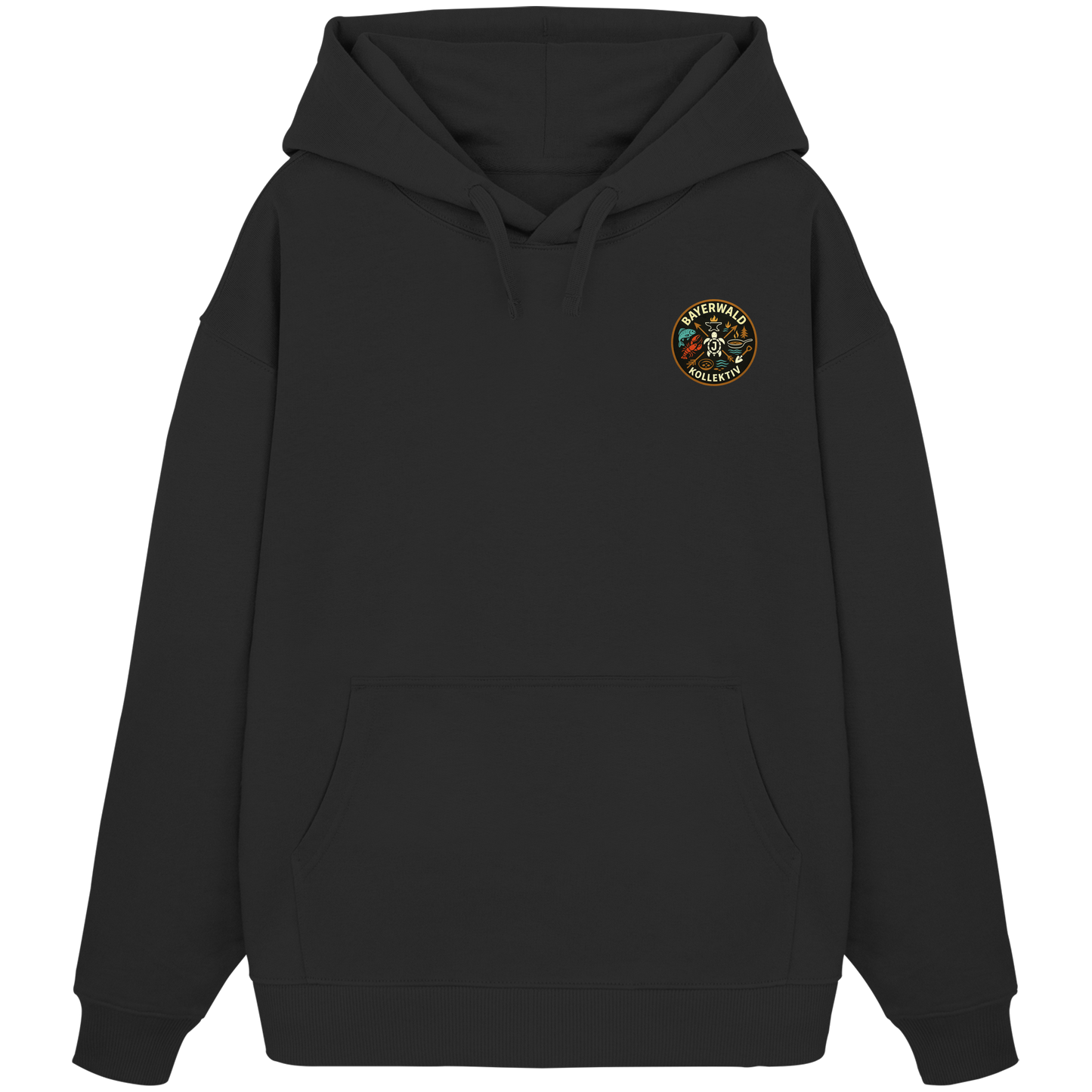 Gedruckte Bayerwald Kollektiv – Handwerk & Natur  - Organic Oversize Hoodie