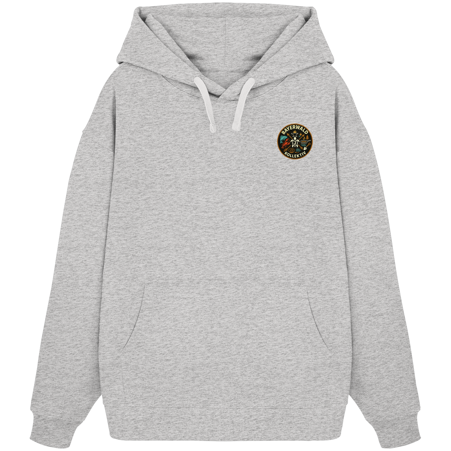 Gedruckte Bayerwald Kollektiv – Handwerk & Natur  - Organic Oversize Hoodie