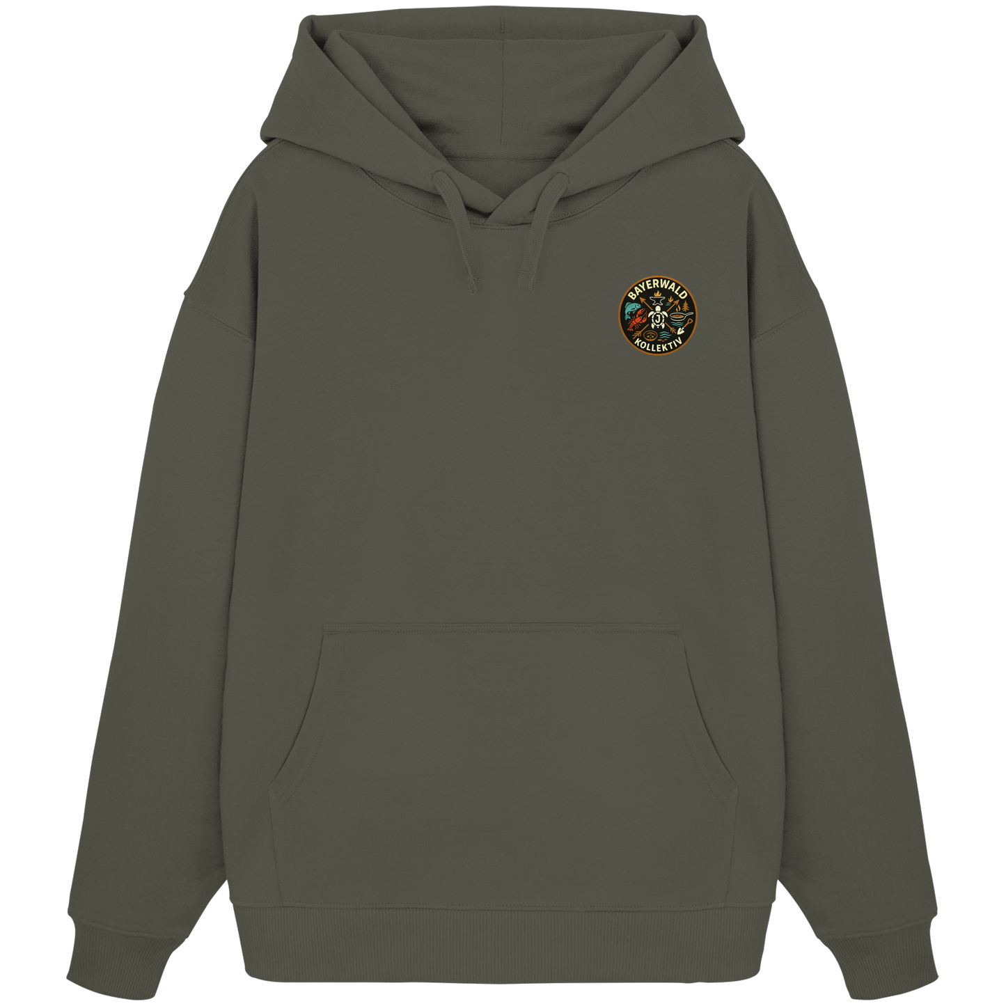 Gedruckte Bayerwald Kollektiv – Handwerk & Natur  - Organic Oversize Hoodie