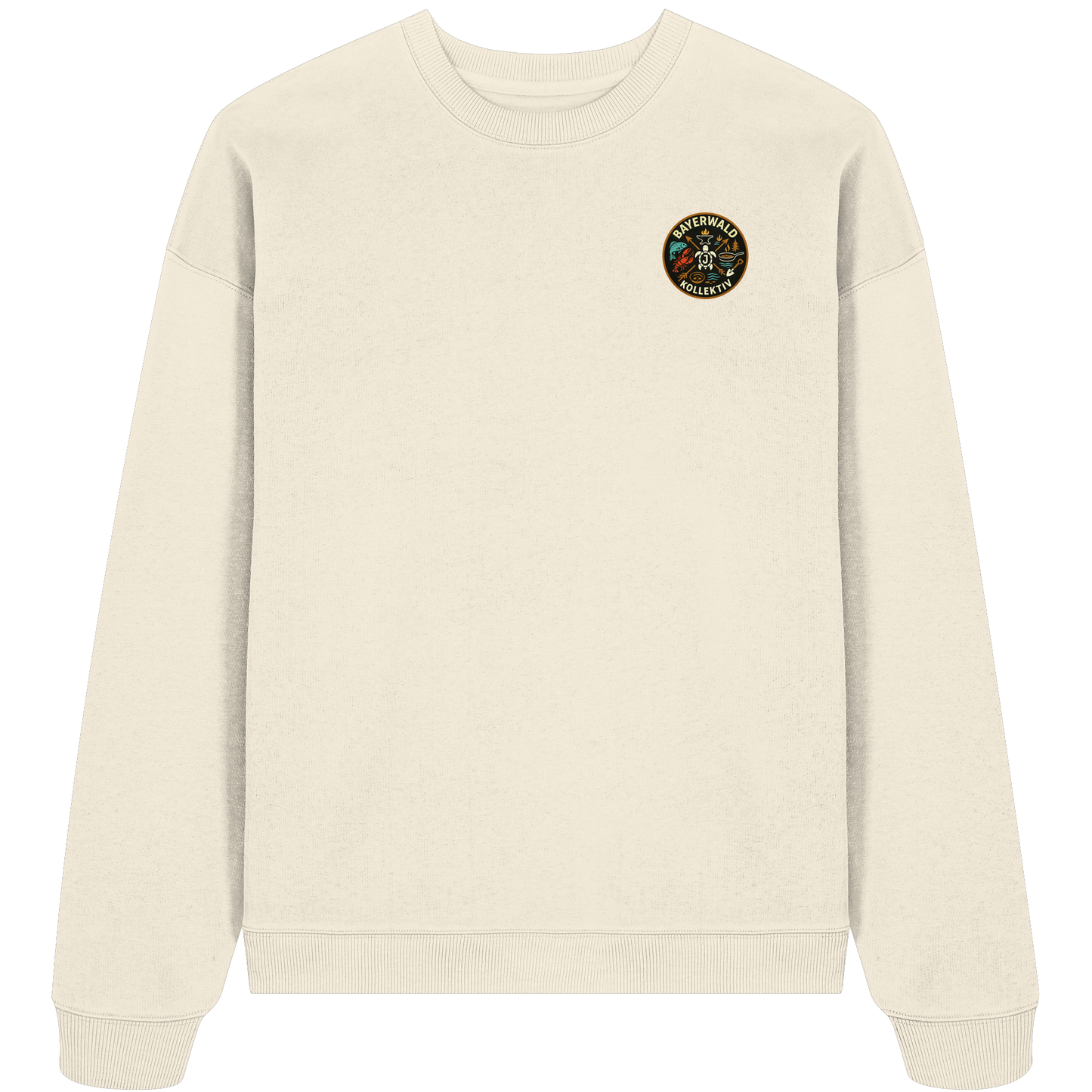 Gedruckte Bayerwald Kollektiv – Handwerk & Natur  - Organic Oversize Sweatshirt