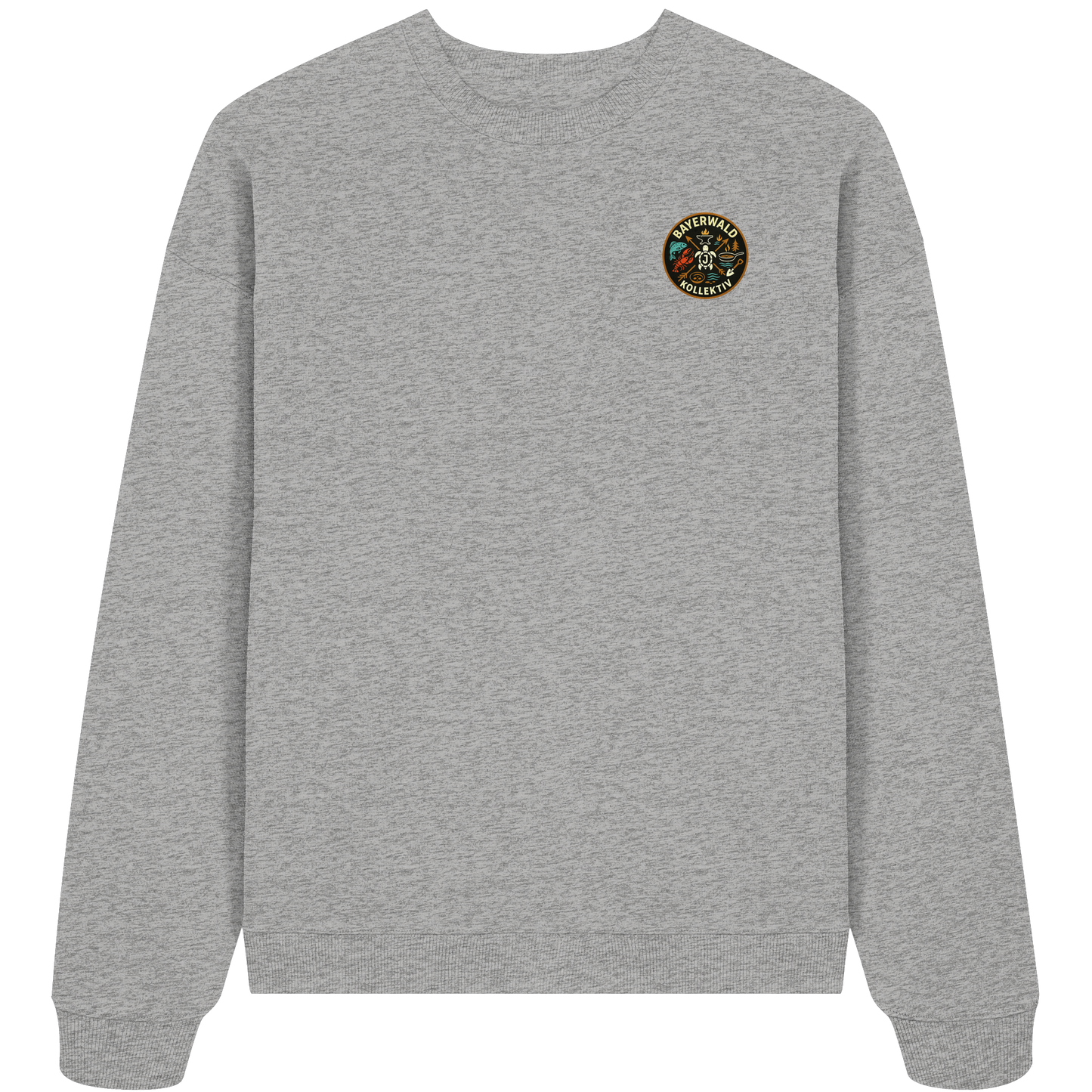 Gedruckte Bayerwald Kollektiv – Handwerk & Natur  - Organic Oversize Sweatshirt