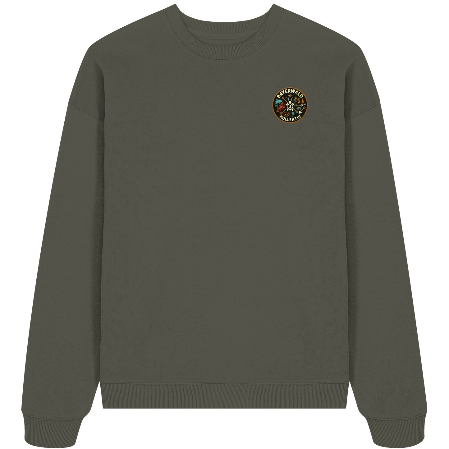 Gedruckte Bayerwald Kollektiv – Handwerk & Natur  - Organic Oversize Sweatshirt