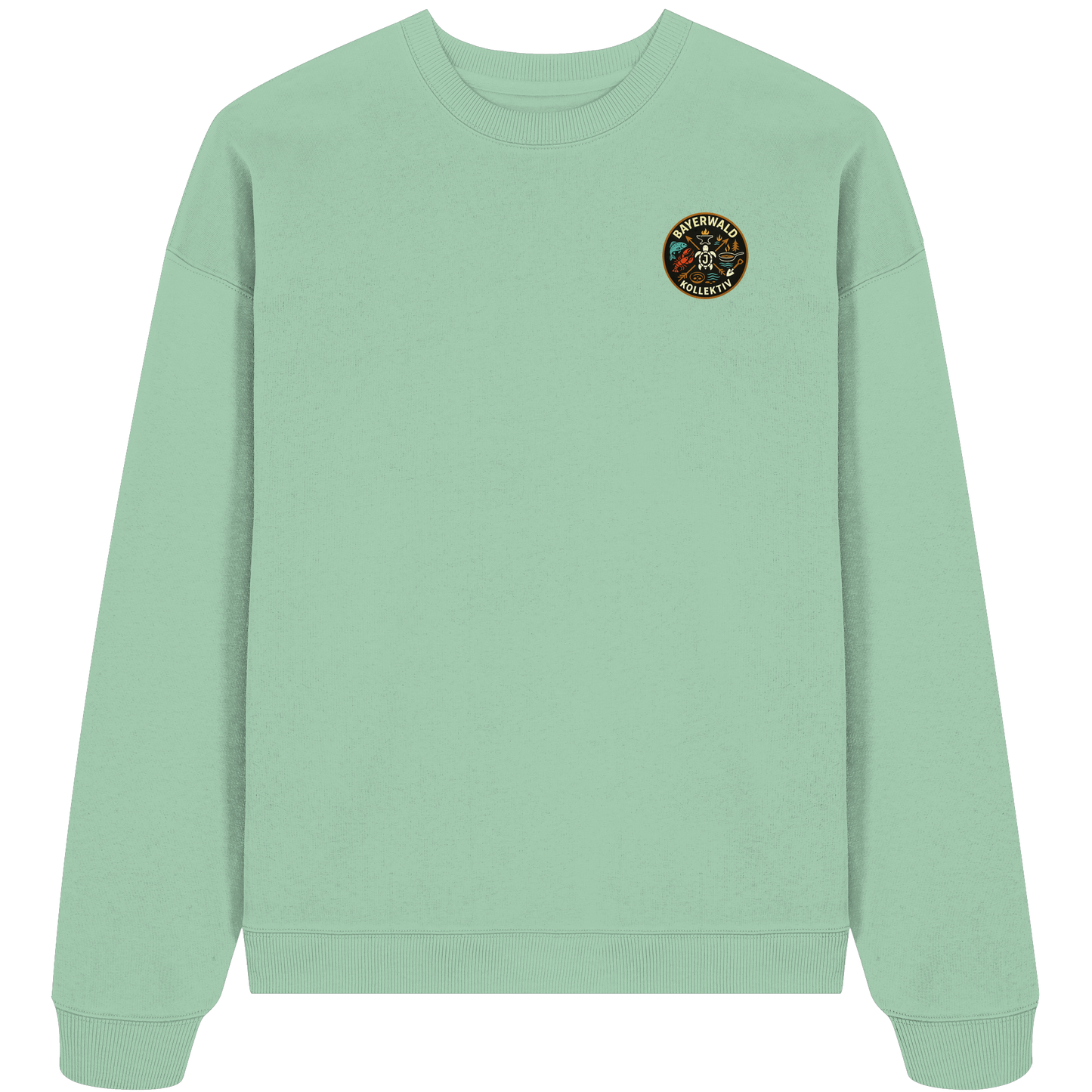 Gedruckte Bayerwald Kollektiv – Handwerk & Natur  - Organic Oversize Sweatshirt