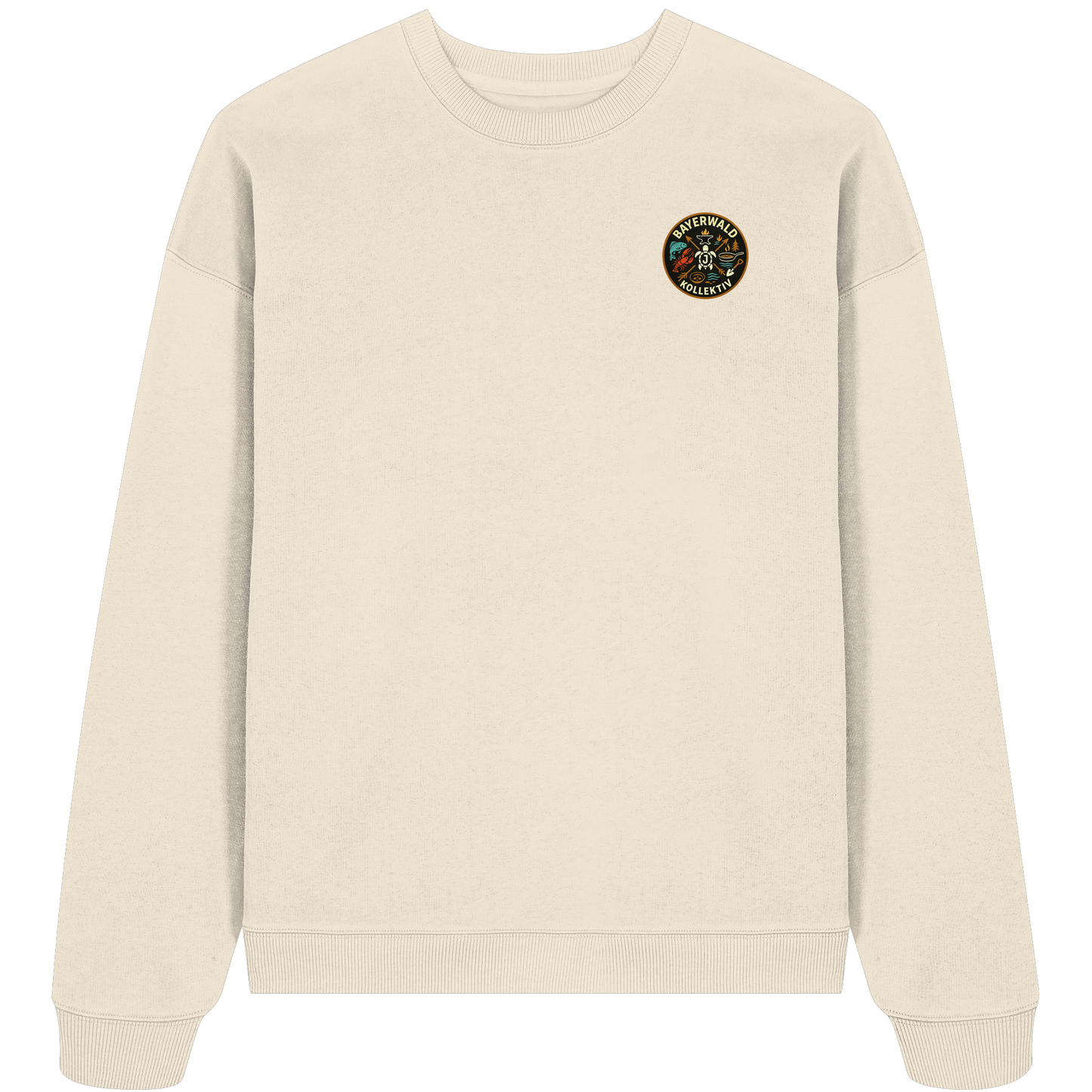 Gedruckte Bayerwald Kollektiv – Handwerk & Natur  - Organic Oversize Sweatshirt