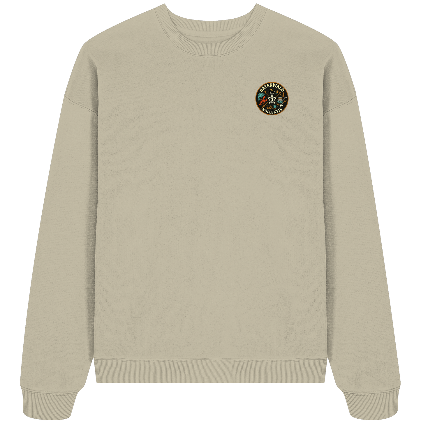 Gedruckte Bayerwald Kollektiv – Handwerk & Natur  - Organic Oversize Sweatshirt