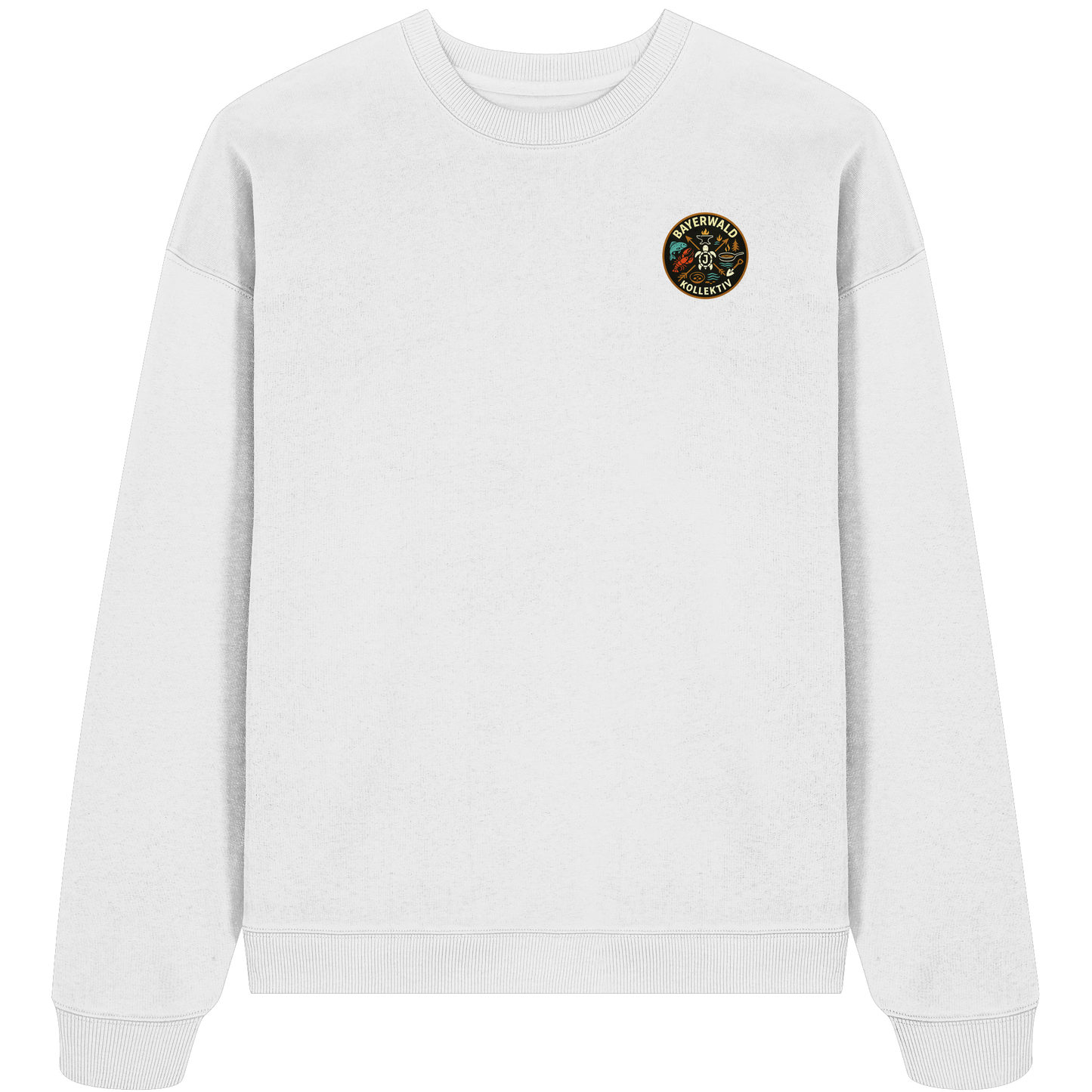 Gedruckte Bayerwald Kollektiv – Handwerk & Natur  - Organic Oversize Sweatshirt