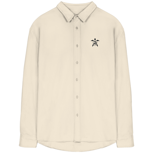 Unikum Basics – Gestickte Kollektion - Organic Relaxed Button-Up Shirt