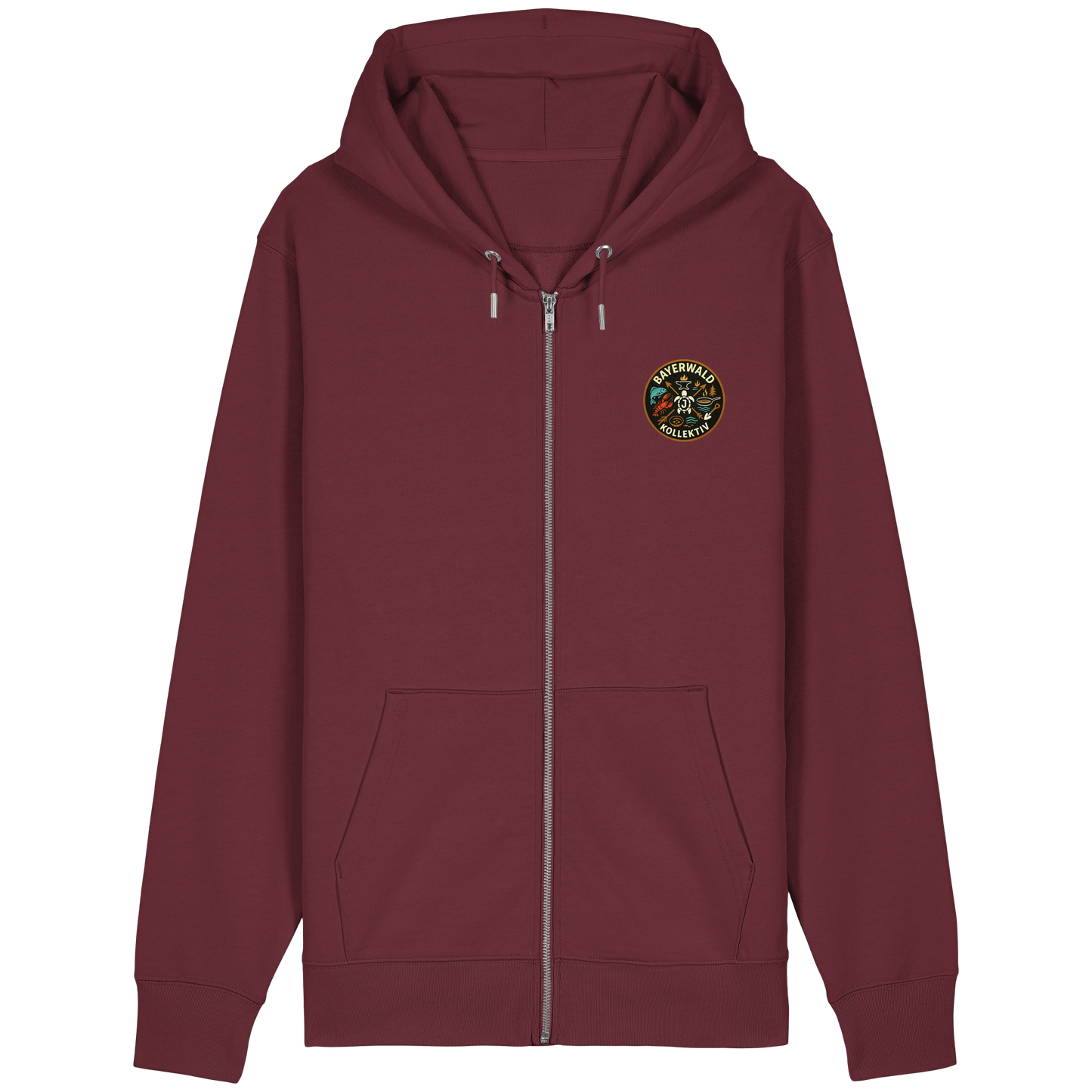 Gedruckte Bayerwald Kollektiv – Handwerk & Natur  - Organic Relaxed Zipper