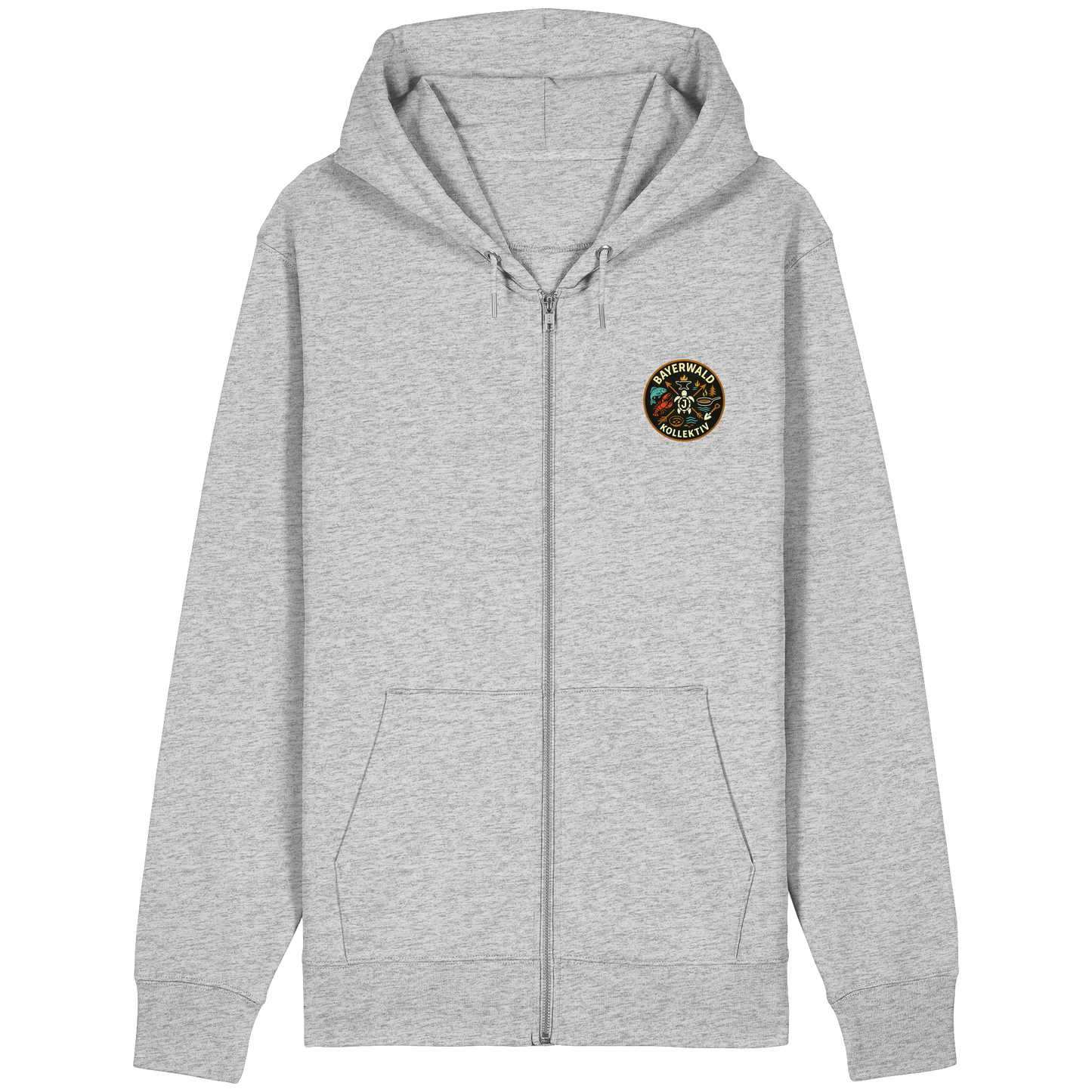 Gedruckte Bayerwald Kollektiv – Handwerk & Natur  - Organic Relaxed Zipper