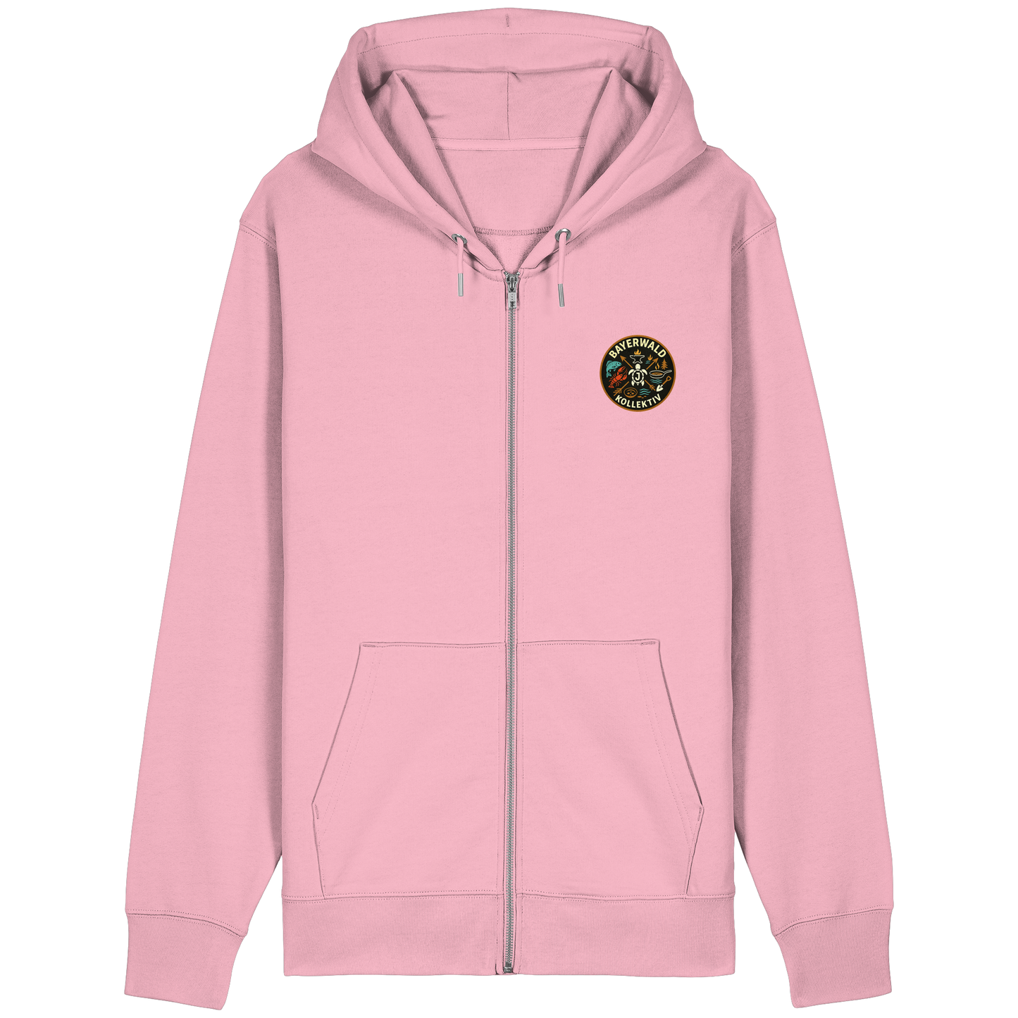 Gedruckte Bayerwald Kollektiv – Handwerk & Natur  - Organic Relaxed Zipper