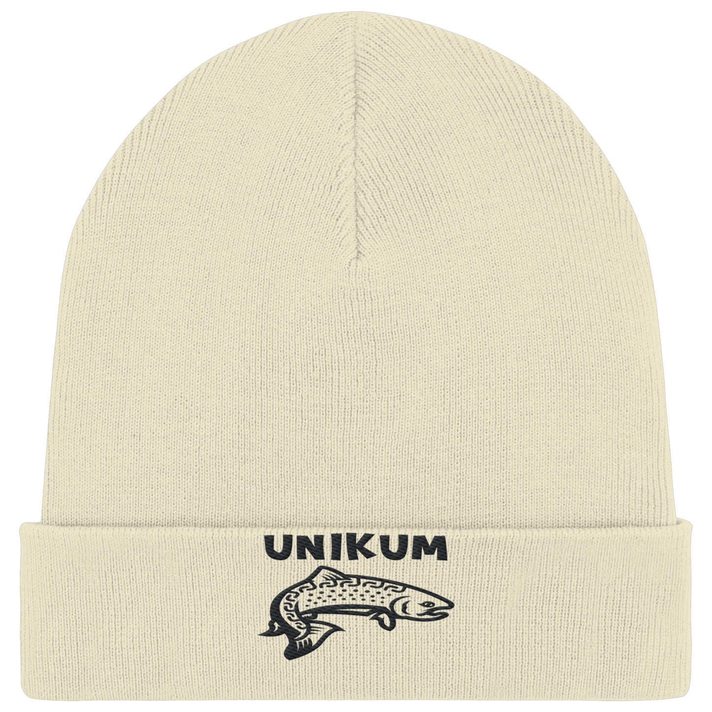Unikum Trout – Gestickte Forelle - Organic Rib Beanie