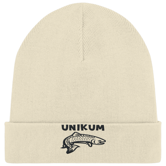 Unikum Trout – Gestickte Forelle - Organic Rib Beanie