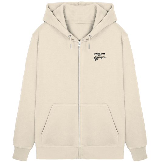 Unikum Trout – Gestickte Forelle - Organic Zipper