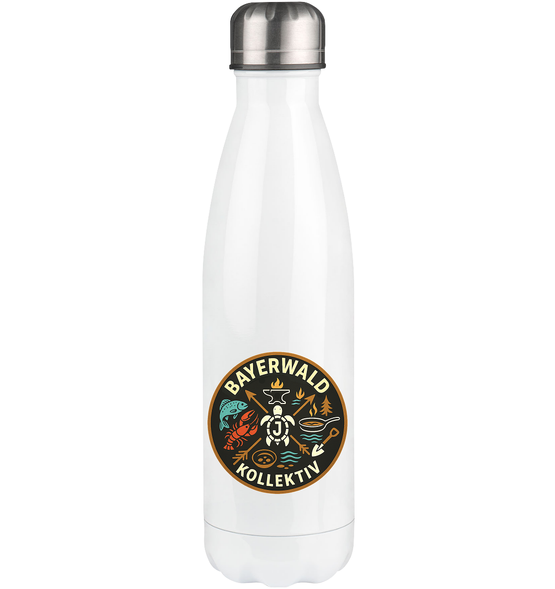 Gedruckte Bayerwald Kollektiv – Handwerk & Natur  - Thermoflasche 500ml