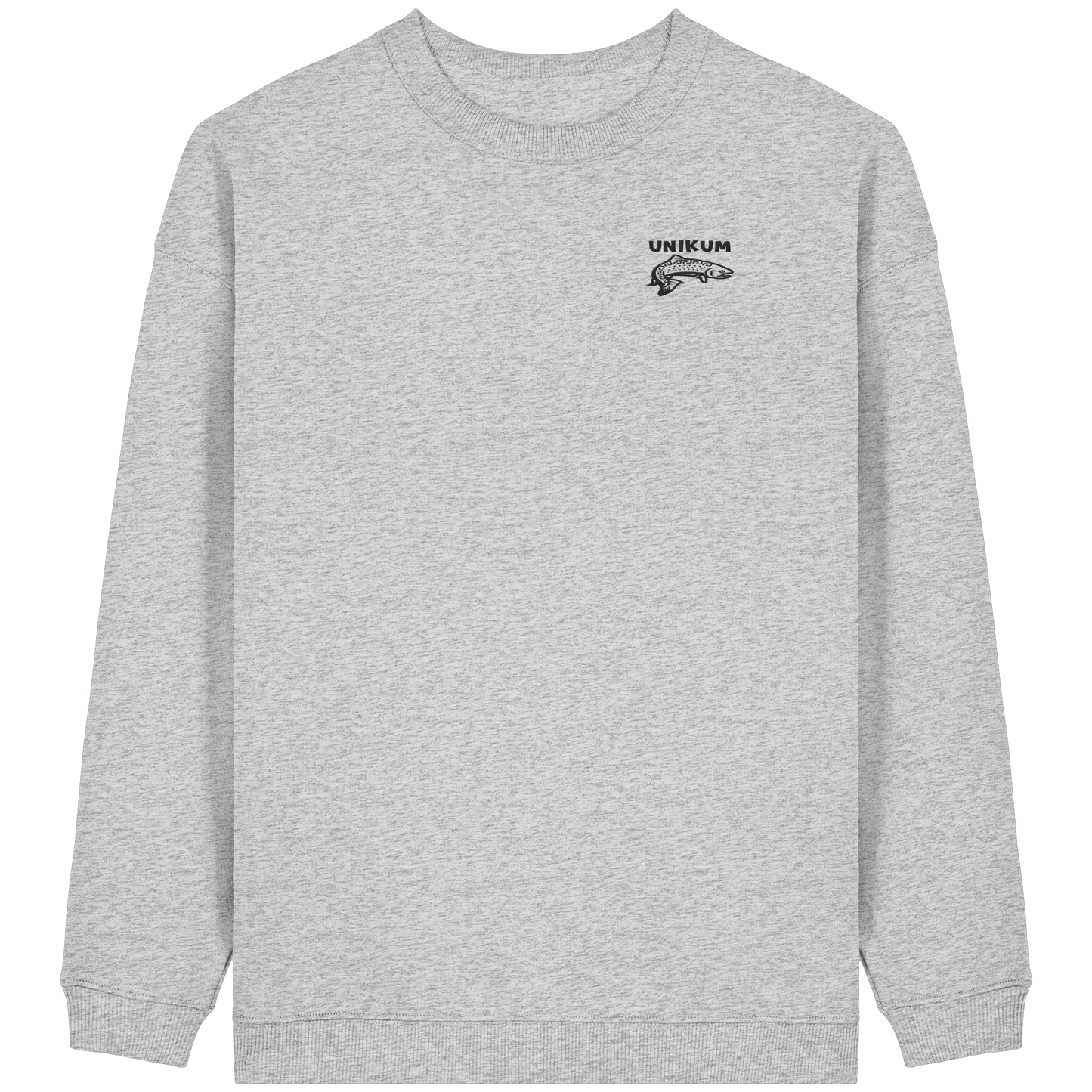 Unikum Trout – Gestickte Forelle - Womens Organic Oversized Sweatshirt