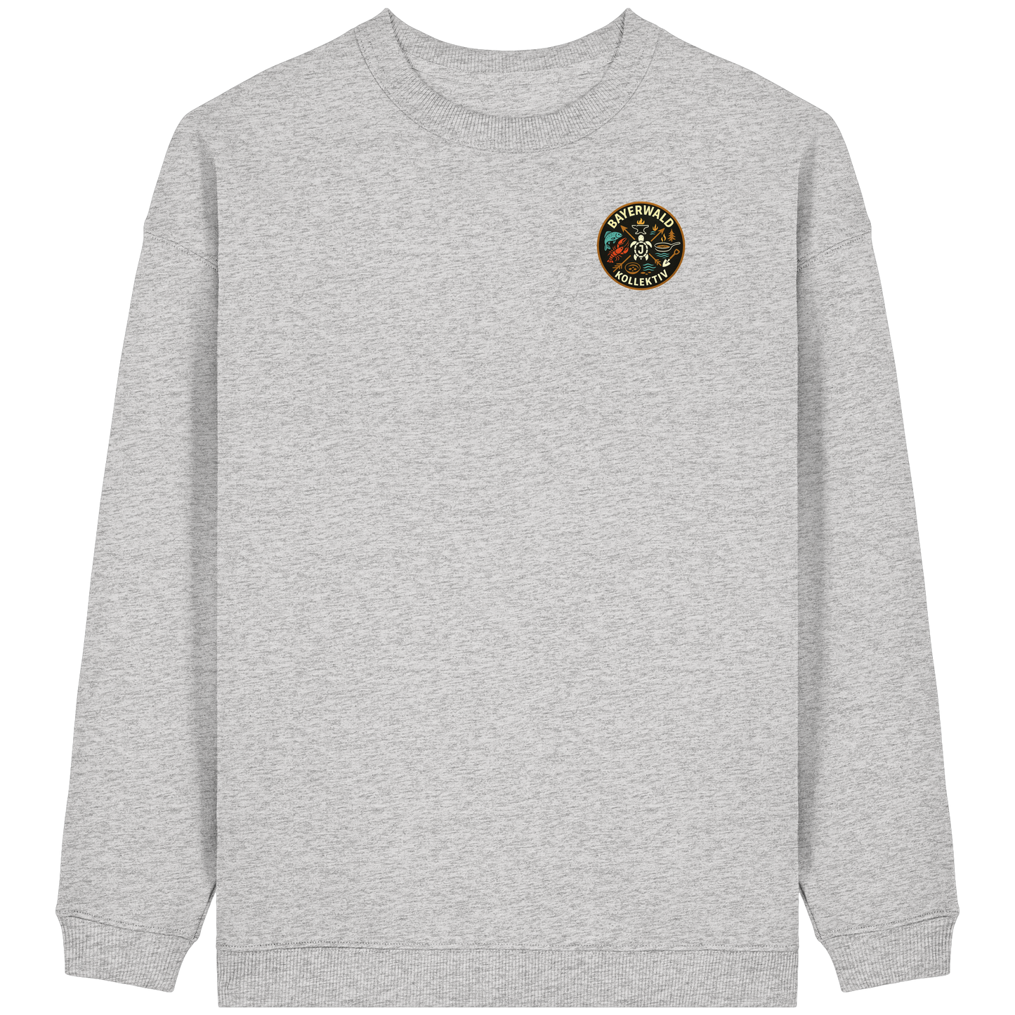 Gedruckte Bayerwald Kollektiv – Handwerk & Natur  - Womens Organic Oversized Sweatshirt