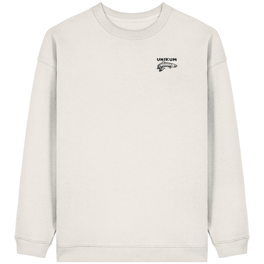 Unikum Trout – Gestickte Forelle - Womens Organic Oversized Sweatshirt