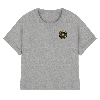 Gedruckte Bayerwald Kollektiv – Handwerk & Natur  - Womens Organic Rolled Sleeves T-Shirt