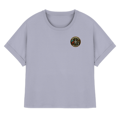 Gedruckte Bayerwald Kollektiv – Handwerk & Natur  - Womens Organic Rolled Sleeves T-Shirt