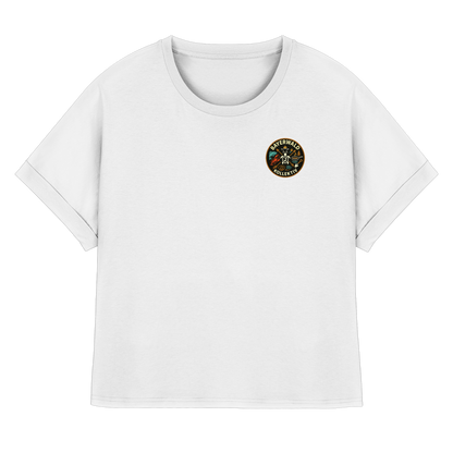 Gedruckte Bayerwald Kollektiv – Handwerk & Natur  - Womens Organic Rolled Sleeves T-Shirt